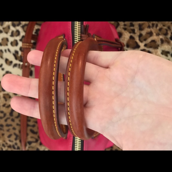 Dooney and Bourke Fuchsia Satchel - Picture 8 of 8